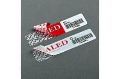 China Custom Tamper Evident Security Labels Hot Melt Honeycomb Destroy Adhesive supplier