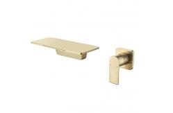China CE Waterfall Split Wall Mounted Concealed Basin Faucet supplier