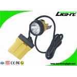 10.4Ah IP68 Mining Cap Lights 25000 Lux Minig Corded Cable With Low Power Warning for sale