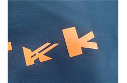 China Custom Shiny Orange TPU Iron On Clothing Patches , Heat Transfer Shoe Label supplier