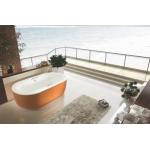 Acrylic Luxury Shower Bathtubs Free Standing Bath Tubs 650mm With Center Toe Tap Drain for sale