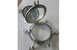 China Hinged Circle Marine Windows Side Scuttle With Storm cover supplier