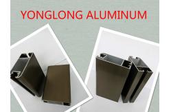China Electrophoresis Matte Or Flat Bronze Aluminum Window Profiles Length Shape Customized supplier