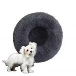 Wholesale Nice Quality Multi-Colors 60*60*4.5cm Soft Heating Nest Round Donut Pet Dog Beds For Pet Cat Dog for sale