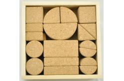 China PROP65 Custom Cork Building Blocks Toys Antibacterial Odourless supplier