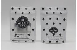 China Stand Up Mylar weed Bags Zipper Weed Packaging Pouch With Clear Window supplier