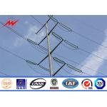 High Voltage Electric Power Pole For Overhead Line Transmission Project for sale