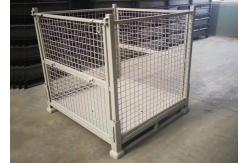 China Custom Powder Coating Mesh Stillage For Forklift Transportation supplier