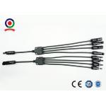DC 1000V  Branch Connector ,  Y Type Connector Anti - Ultraviolet Radiation for sale