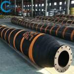 Length 11.8m Black Heavy Duty Self Floating Dredge Hose For Carol / Sand / Stones Dredging for sale