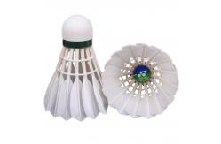 China 12pcs Duck Feather Shuttlecock Badminton Goose Feather Shuttlecock Flying Straight supplier