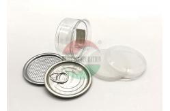 China 28mm Height Clear Plastic Cylinder With Peel Off Lid For Nuts , Coffee supplier