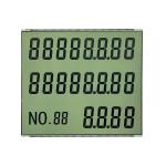 HTN Seven Segment LCD Display With Metal Pin Connector OEM ODM for sale