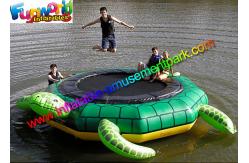 China Turtle Jump 15-Foot Water Trampoline, Inflatable Floating Water Toys / Jumping Pad supplier