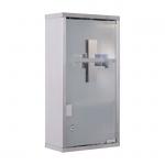 Lockable Stainless Steel Wall Mounted First Aid Medicine Cabinet with 2 Shelves and Glass Door for sale