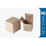 Custom Design Brown Color Environmental Craft Cardboard Candle Boxes for sale