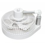 DC 12V Desktop Rechargeable Fan With LED Light BLDC Motor Li-Polymer Battery for sale