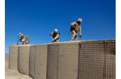 China Heavy Galvanized Coated Wire Mesh Gabion Bastions Defensive Barrier System supplier