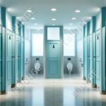 Easy To Clean Hinged Door Toilet Partition Wall Toilet Partition for sale
