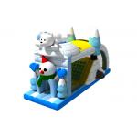 Animals Theme Ice And Snow 4x7.5x4.2m Inflatable Obstacle Courses