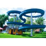 OEM Water Playground Playhouse Swimming Pool Equipment Fiberglass Slide for sale