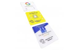 China 13.56mhz NFC Google Review Plate Custom Code Display NFC Social Media Plate supplier