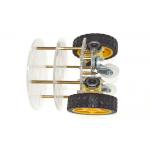3 Layer Acrylic Arduino Car Chassis 66mm Tire Diameter 15 * 14 * 11.5cm Size for sale