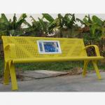 Advertising Customized Outdoor Furniture Bench For Public Park OEM for sale
