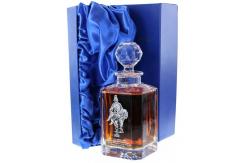 China customized whiscky wine decanter set gift packaging box with satin supplier