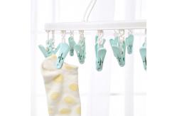 China 8  12 18 Sock Washing Line Laundry Multi Peg Clothes Hanger Clips supplier
