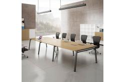 China 10 Seat Executive Conference Table And Chairs Wood 25mm Thickness supplier