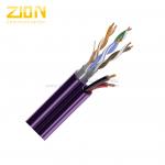 Network Cable UTP CAT5E 24 AWG LSZH Jacket with DC Power Wire for IP Camera for sale