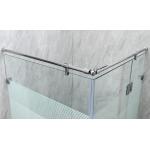 Affordable Shower Enclosures With White Printing Glass And Aluminum Frame