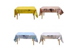 China OEM Waterproof Polyester Aluminum Foil Printed Tablecloth supplier