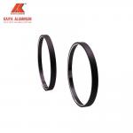 Round Matt Black Aluminium Mirror Frame Furniture Profiles For Bathroom Bedroom for sale