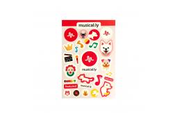 China Professional Custom Paper Stickers 157gram Custom Kraft Stickers supplier