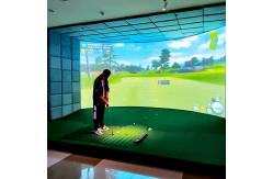 China 3d Projection Screen Virtual Home Indoor Golf Simulator System supplier