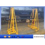 Adjustable Foot Brake Hydraulic Cable Drum Jacks stand 5 Ton - 10 Ton Capacity for sale