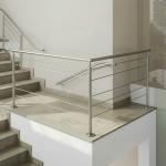 Durable 304 Stainless Steel Handrails with Flat Saddle for Glass Fencing