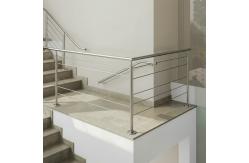 China Durable 304 Stainless Steel Handrails with Flat Saddle for Glass Fencing supplier