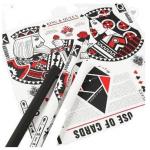 Creative Playing Card Flower Wrappers Plastic Paper for sale