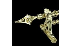 China Diamond Shaped Pointed Curtain Rod Head Simple Finials Style supplier