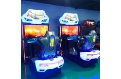 China Coin Operated Connecting Dynamic Arcade Car Racing Machine With Wonderful Music supplier