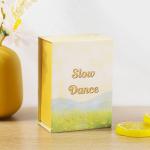 Custom Yellow Magnetic Flip Top Gift Box Luxury Perfume Birthday Keychain Packaging for sale
