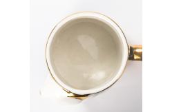 China Handmade Ceramic Coffee Cups With Fox Face Pattern 400ml Capacity supplier