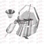 Portable Slump Cone Set Stainless Steel Concrete Testing Equipment for sale