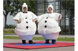 China White Inflatable Cartoon Sumo Suits With Foam / Sumo Wrestler Costume supplier
