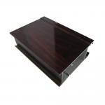 6063 Customized High Glossy Wood Finish Aluminium Profiles Aluminium Extrusion for Glass Door and Window for sale