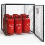Heavy Capacity 1000 Kg Wire Utility Cart Propane Storage Cage In Black for sale