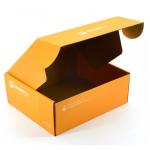 CMYK Auto Parts Packaging Box Paper Varnishing Orange Custom LOGO BSCI